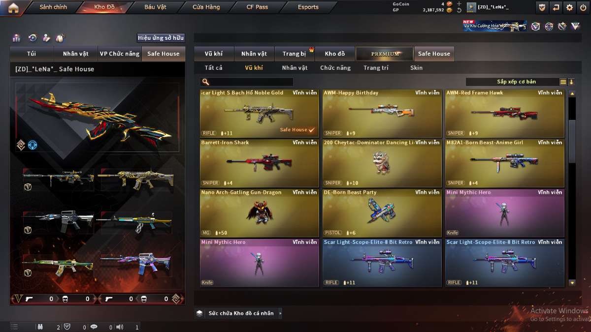 shop acc cf uy tin gia re